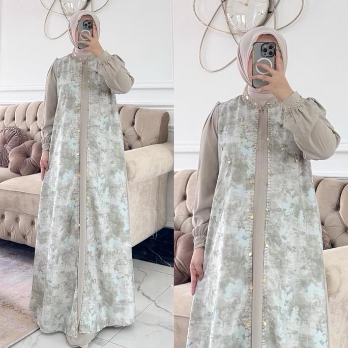 Sekarangaja- Nnfashion ~ Aurora Dress Gamis Remaja Anak Ied Lebaran Wanita Muslimah Syari Remaja Pay
