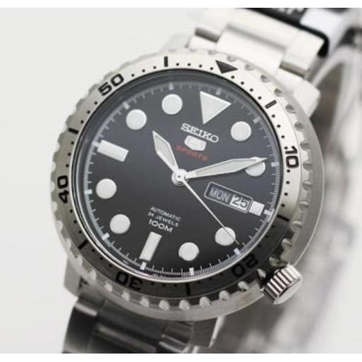 Ready SEIKO 5 SPORT SRPC61K1 / SRPC61 AUTOMATIC BOTTLE CAP BLACK DIAL