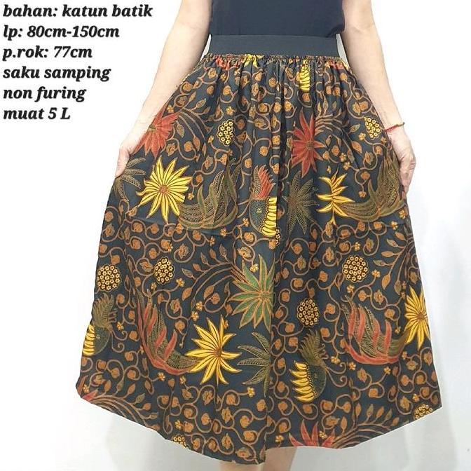 ROK KARET BATIK SUPER JUMBO 7/8 ROK BATIK JUMBO TANIA