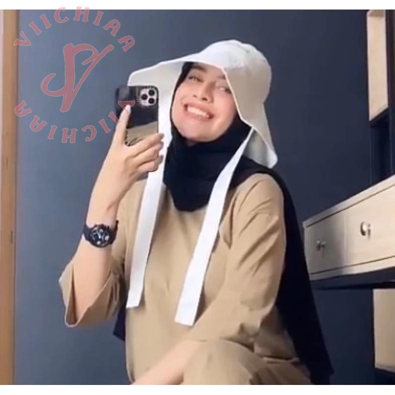 FREE ONGKIR (COD) WIDE BUCKET HAT DRILL SELEBGRAM/ TERLARIS/GRATIS ONKIR