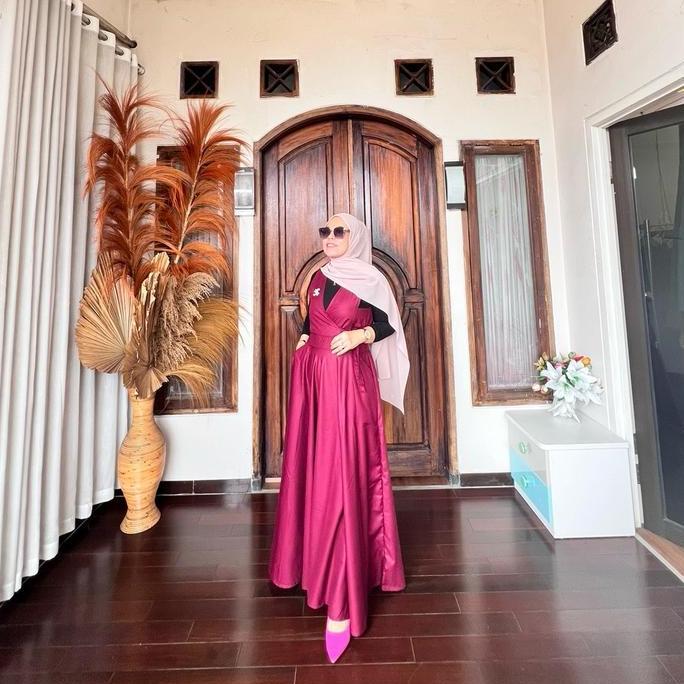 Sekarangaja- Allena Overall Dress Wanita By Astan Overall Katun Muslim Gamis Dewasa