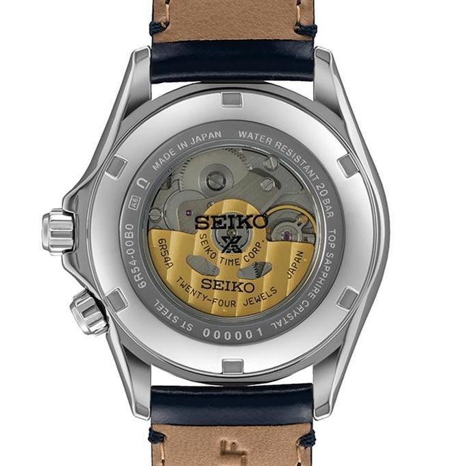 Ready Jam Tangan Pria Seiko Prospex SPB379J1 SPB379 Alpinist GMT Black Dial Black Leather Made in Ja