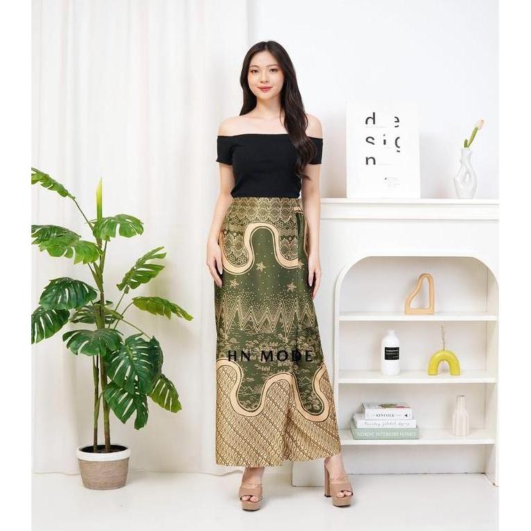 DI153 - Rok span batik belah tengah / rok kebaya / rok batik modis