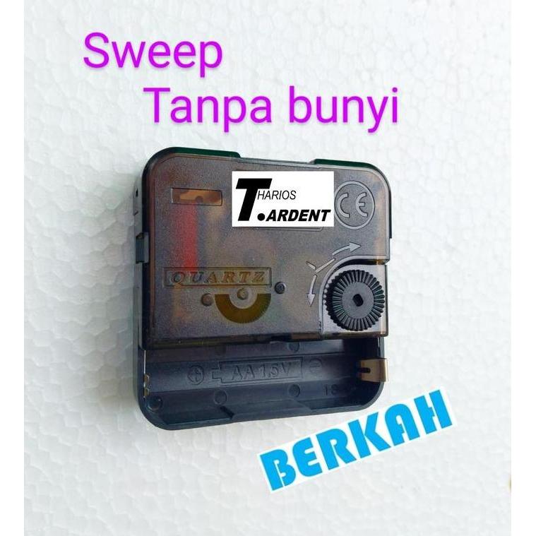 mesin jam dinding sweep tanpa bunyi detik Bk1