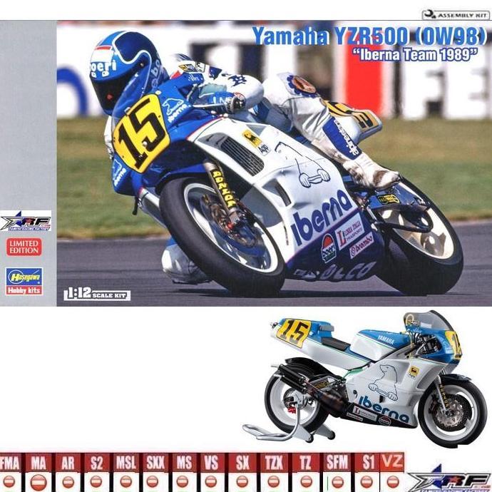 HASEGAWA 21724 YAMAHA YZR500 IBERNA TEAM 1989