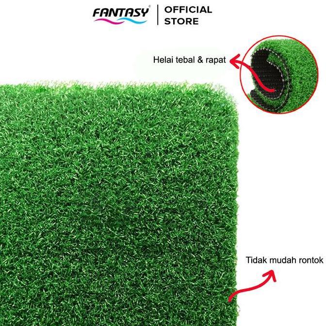 Rumput Sintetis Meteran 10mm 1mx1m Rumput Sintetis Outdoor Indoor