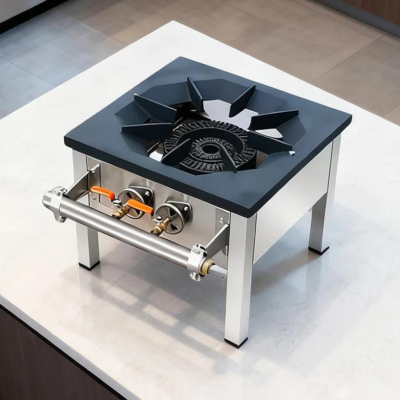 Kitchen Cooktop Stove Energy-Saving Gas Stove Commercial Household Single Gas Stove Dual Ring LPG/Na