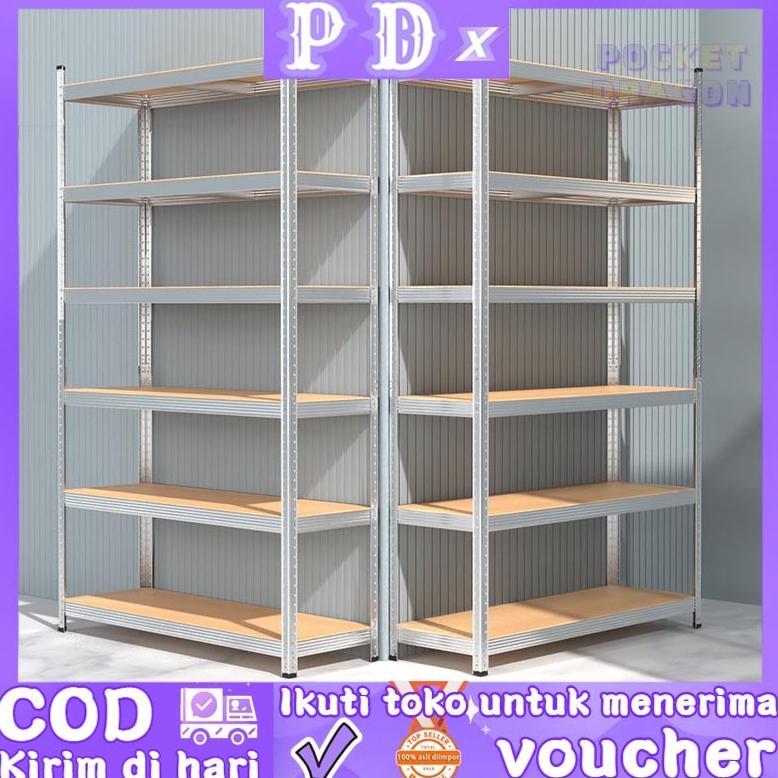 Pocket Dragon Rak 5 susun Rak 6 susun serbaguna Rak susun besi Rak serbaguna Berlaku untuk lemari/Ra