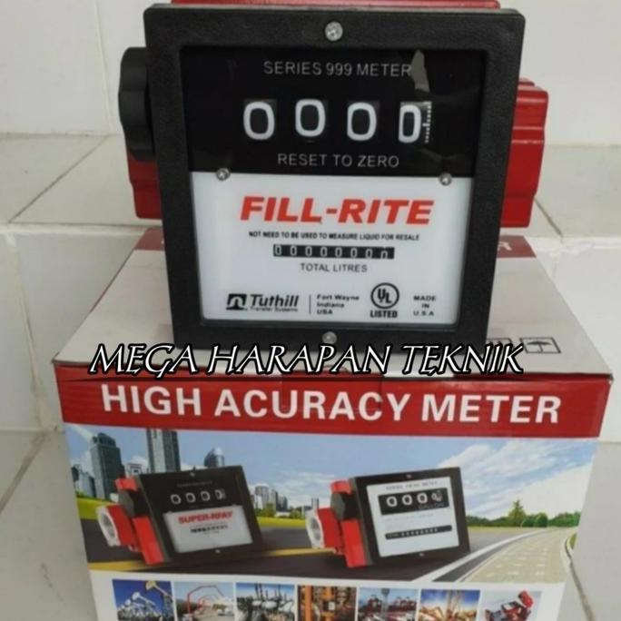 Flowmeter Fill Rite 1,5" 4 dit Flow meter minyak /solar seri 901CL
