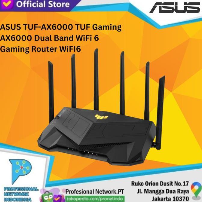 Conextic- Asus Tuf-Ax6000 Tuf Gaming Ax6000 Dual Band Wifi 6 Gaming Router Wifi6