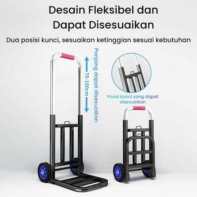 MBK- Troli Lipat 100 kg / 120 kg / 180 kg Trolley Lipat Serbaguna/ Troli Barang Lipat Dorongan MS