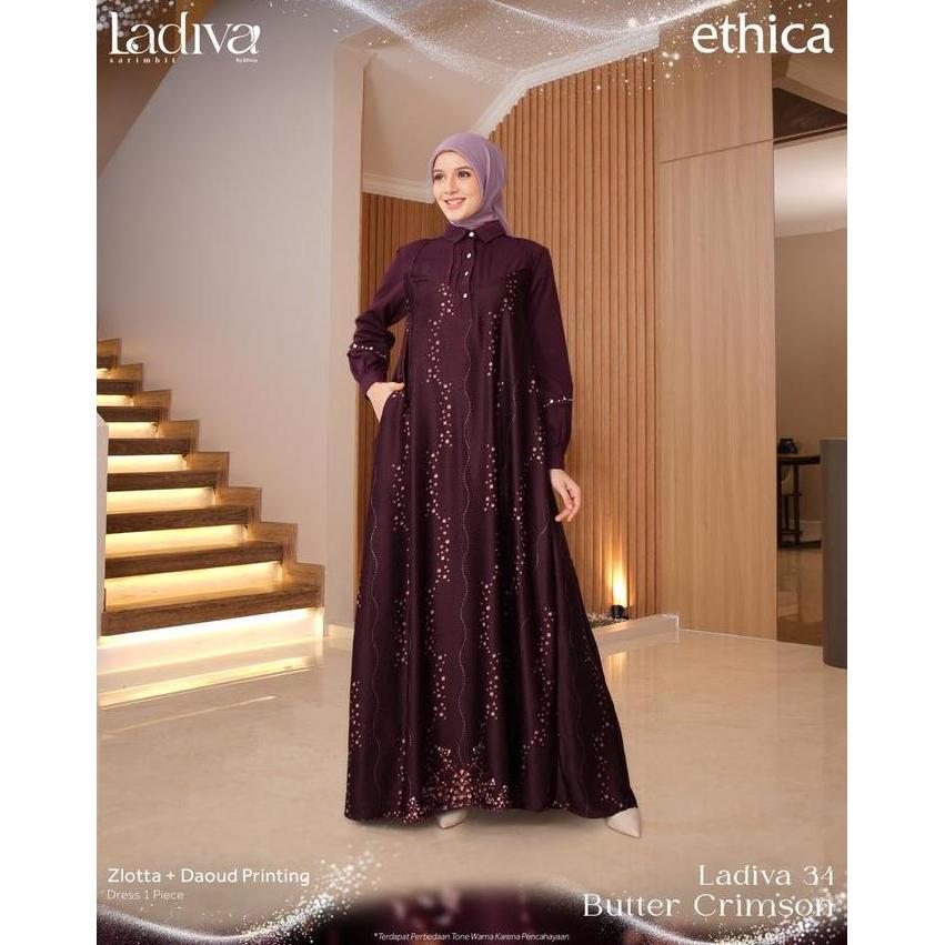 Ethica Sarimbit Keluarga Series Ladiva Butter Crimson - Sarimbit Modern Dan Elegan 2026