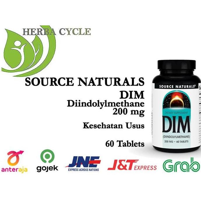 Source Naturals DIM (Diindolylmethane) 200 mg 60 Tablets Source Natural DIM