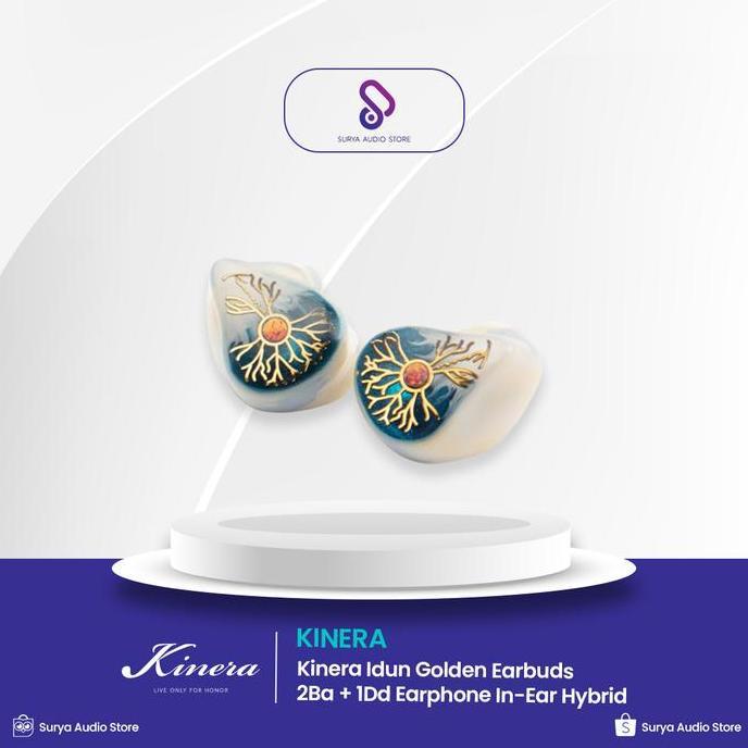 Promo Kinera Idun Golden Earbuds 2Ba + 1Dd Earphone In-Ear Hybrid Diskon