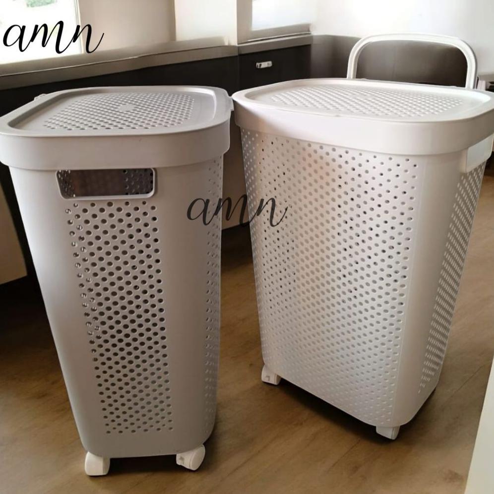 [LUV] Penthouse Tempat Keranjang Baju Kotor / Plastik Laundry Bak Keranjang Dengan Tutup