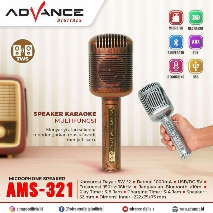 Promo ADVANCE MICROPHONE SPEAKER AMS-321 Diskon