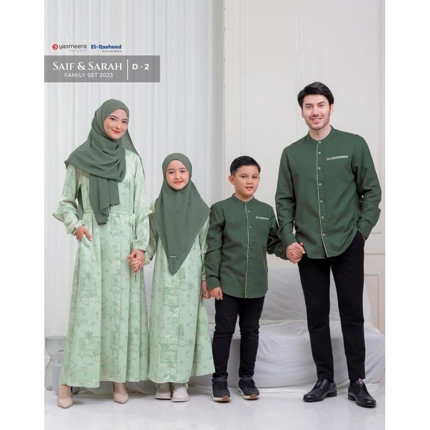 FAMILY SET YASMEERA X EL-RASHEED 2023 SAIF -SARAH Family Set Terbaru