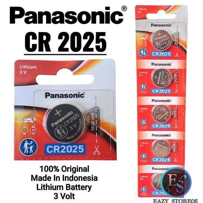 (PP) Baterai Panasonic CR2025 Original Lithium Battery 3 Volt / Batrai CR2025 Original Panasonic