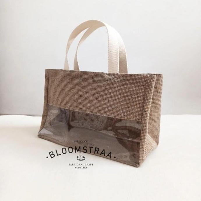 [ LICORICE ] Hampers Bag Jute Tas Souvenir 30x20x13 cm Tas Goni Mika