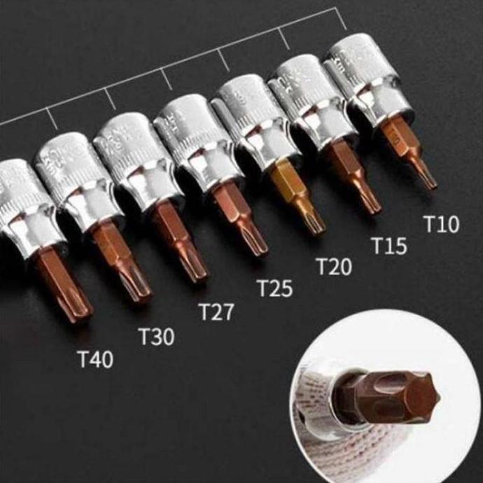 kangsutarmani6 - 6 pcs kunci shock  mata shock kunci l set 1/4 inch mata hexagonal set universal hex