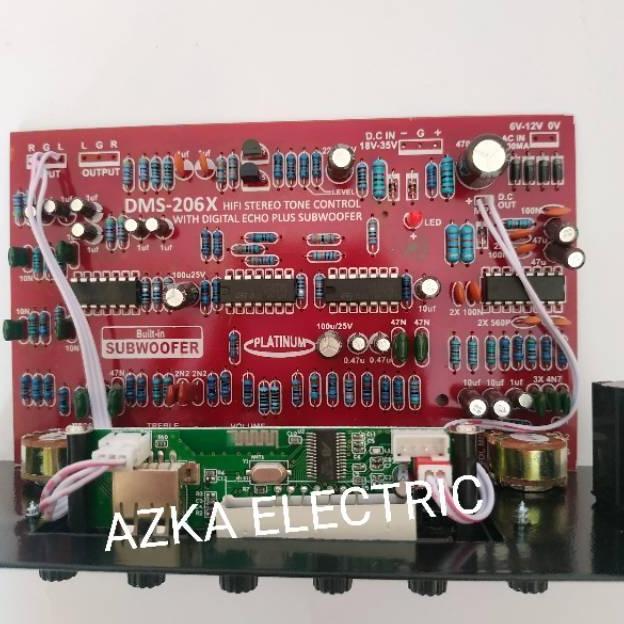 Allthebest- Kit Tone Control Mic Echo Subwoofer Plus MP3 USB Bluetooth DMS 206