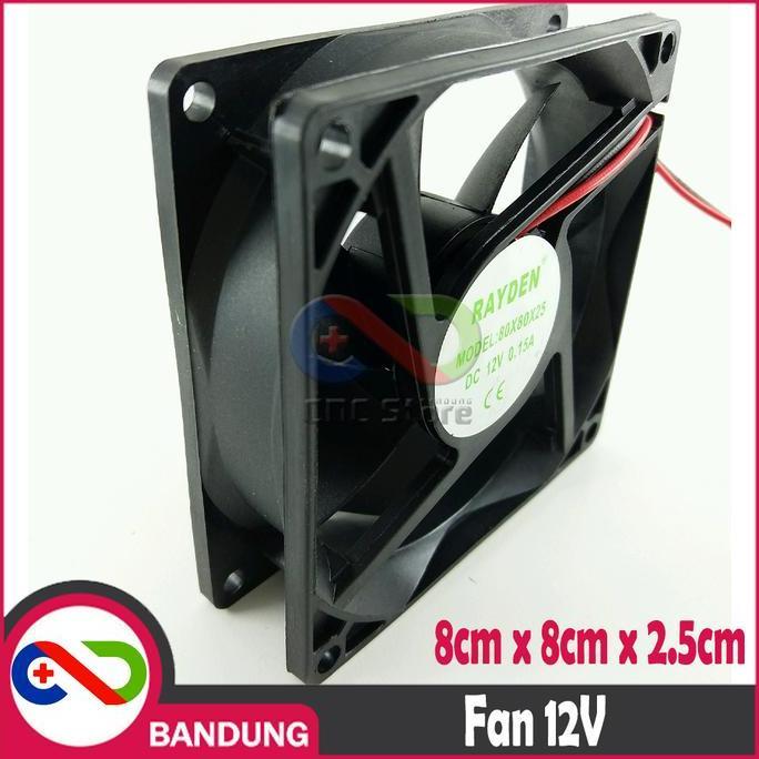 FAN DC 12 VOLT 8x8x2.5CM FAN DC