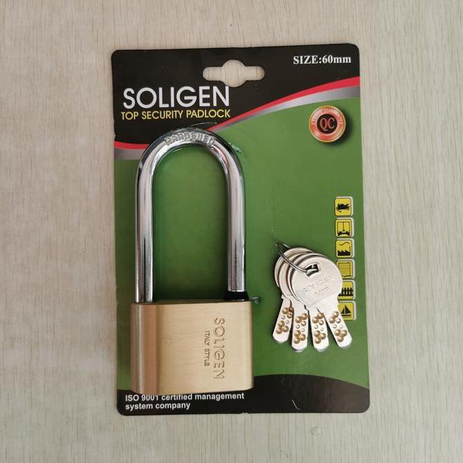 gembok soligen per komputer 60lp murah
