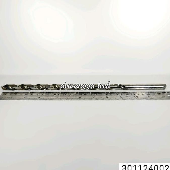 Nachi 12.4mm Long drill 12.4 mm mata bor besi panjang 12 . 4 mm HSS 12