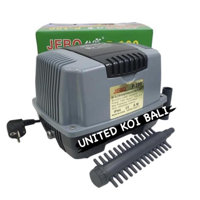 JEBO P100 JEBO P-100 POMPA UDARA AERATOR HI FLOW AIR PUMP BLOWER