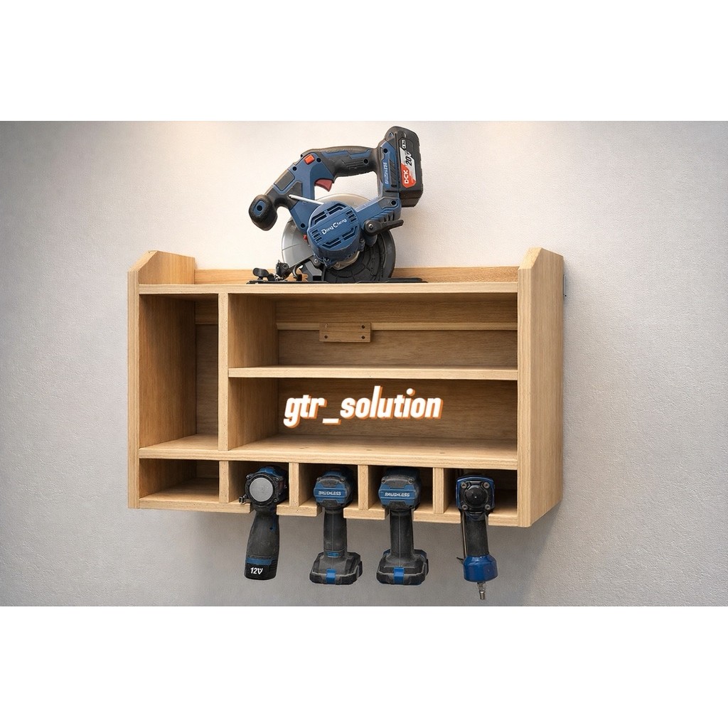 Rak power tools | Rak peralatan bengkel | Rak tempel dinding