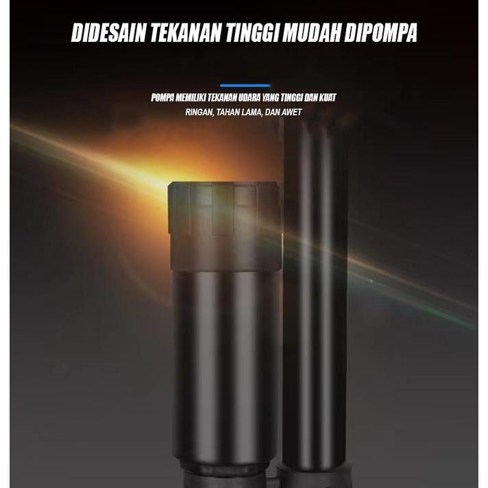 Pompa Angin Sepeda Motor  mobil Kompa Kumpo Sepedah Bola Tangan Standart Hitam/pompa Angin Tabung PO