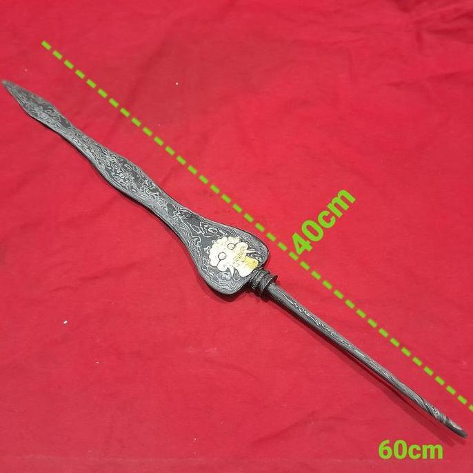 Bilah Tombak Kinatah emas pamor woswutah