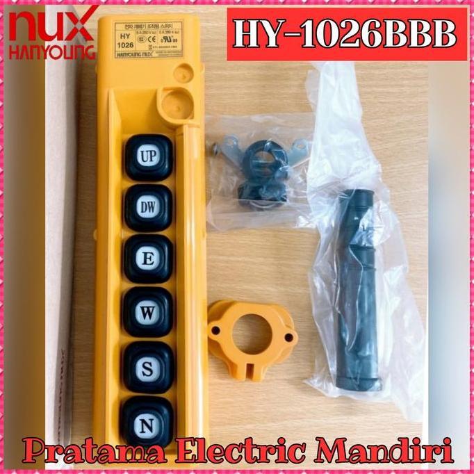 HANYOUNGNUXPENDANTHOIST PUSH BUTTON SWITCH SINGLE SPEED HY-1026-BBB HY 1026-BBB HY 1026BBB HY1026BBB