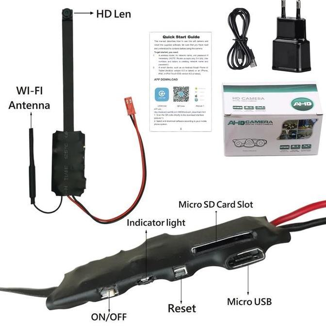 SPY CAMERA IP WIRELESS WIFI 8MP HIDDEN SPY CAM SUPER MINI FULL HD 4K Cctv Kamera