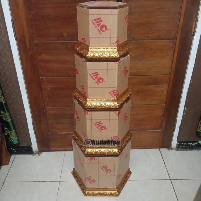 Ready Paket Kotak Hantaran Seserahan Akrilik Hexagonal Segienam