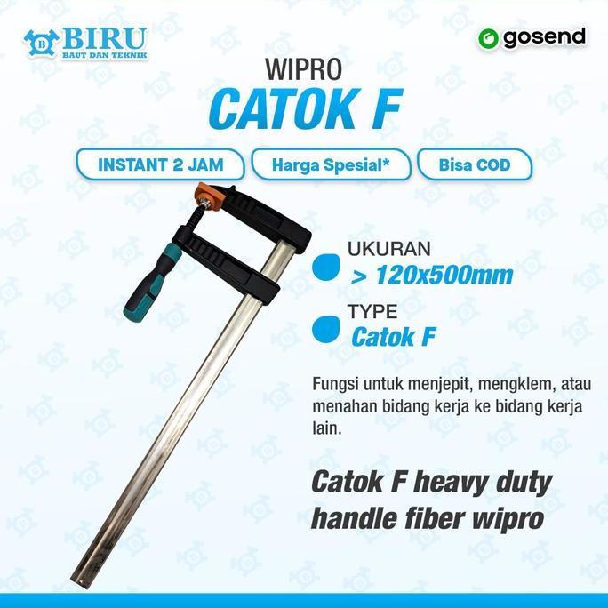 WIPRO Klem F Kayu 120 x 500mm - Jepit Kayu