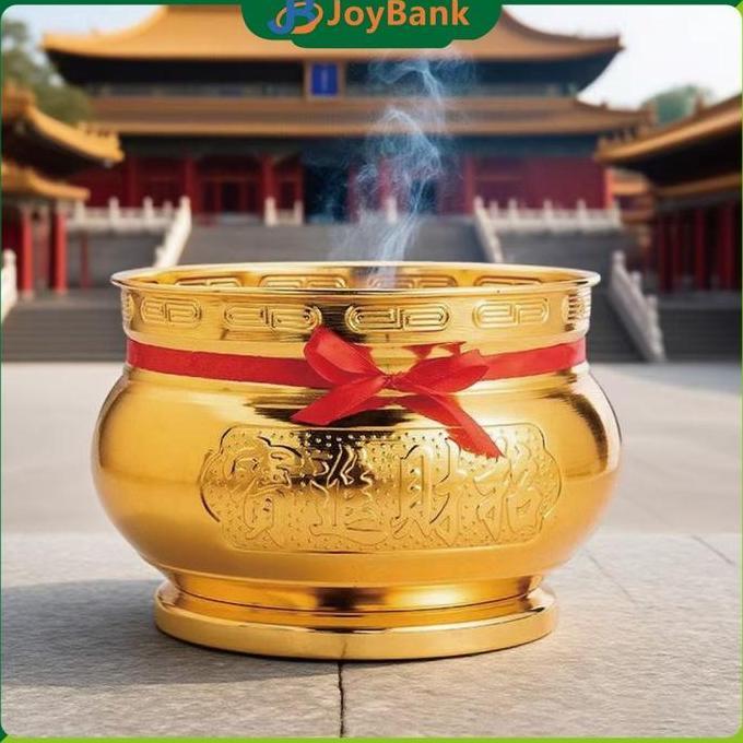 DIONAND 3.5"5" Hio Dupa Kuningan Emas Hiolo Tempat Bakar Dupa Keberuntungan Fengshui Cina Untuk Ruma