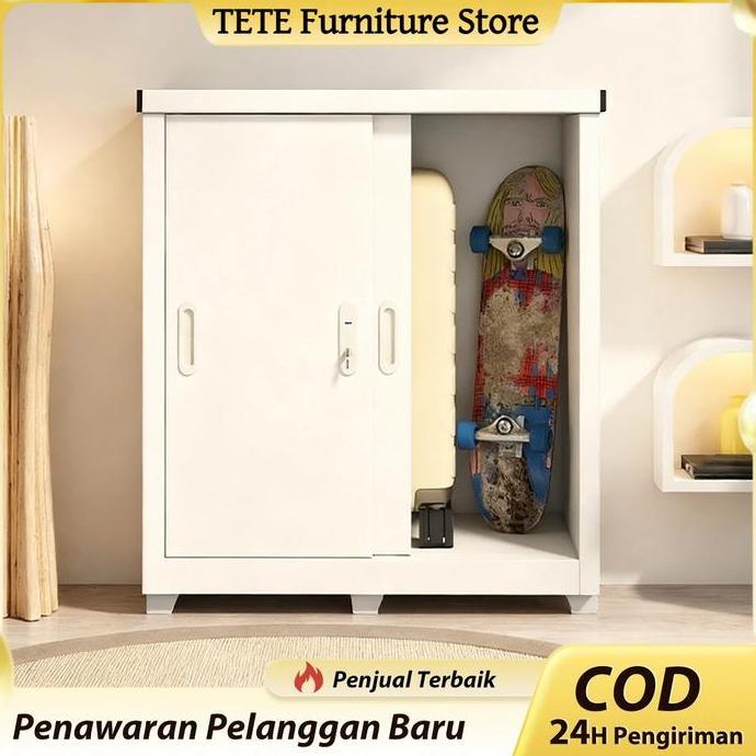 CARADA TETE-1 Loker Besi Lemari Loker Kabinet Lemari Peralatan Cocok Untuk Balkon Dan Penyimpanan Lu