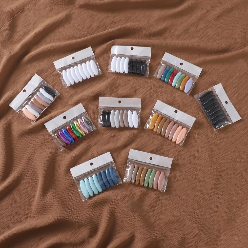 Discount Muslim Peniti Plastik Warna-Warni Untuk Kerudung - Peniti Pengaman Anti Terbuka, Bentuk Ova