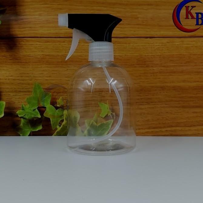 Botol spray 500ml pendek bening / Botol kispray 500ml PET / BOTOL PET