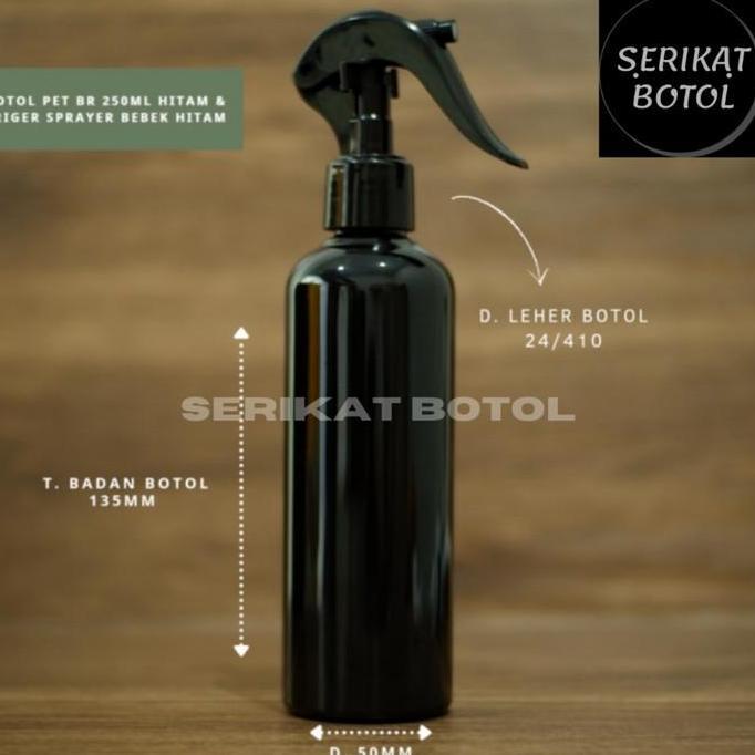 BOTOL 250ML SPRAY TRIGER HITAM BEBEK