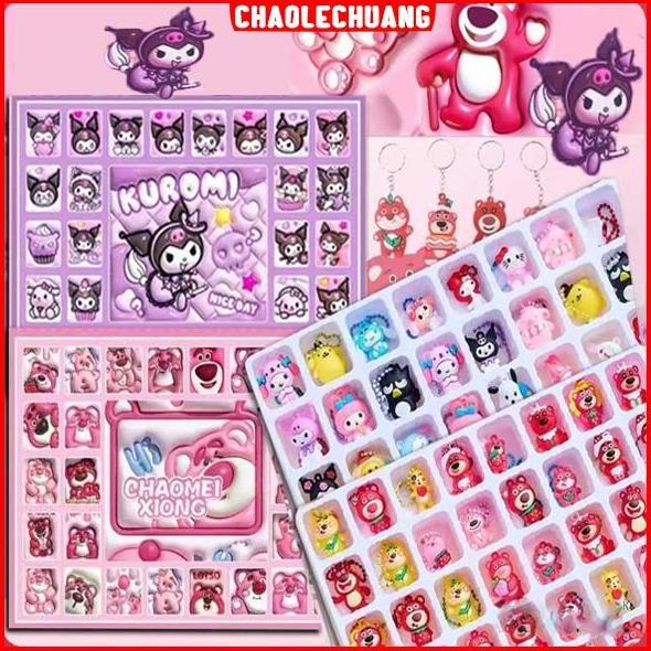 CHAOLECHUANG 40Holes Losto Box Random Surprise Lucky Toblos Mainan Boneka  Bingo Blind Box