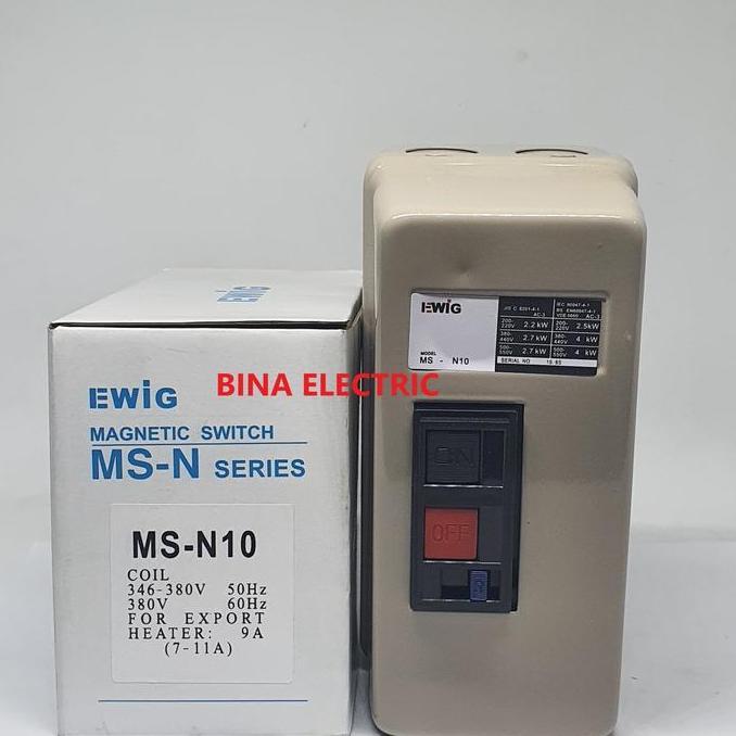 Dol Stater Ewig MS-N10 MSN10 / Motor Stater ON/OFF Ewig MSN 10 380V [terbaik]