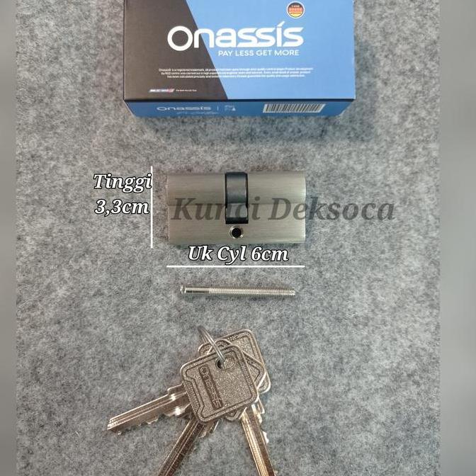 Silinder Kunci Onassis 6Cm Cylinder Pintu 60Mm Onassis Kualitas Terbaik Harga Termurah