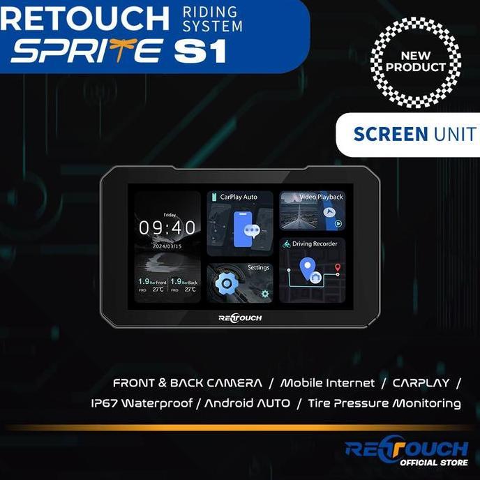 Promo Retouch Riding System Sprite S1 dan S2 | Dashcam Motor Maps Touring dengan Kamera 140 Derajat 