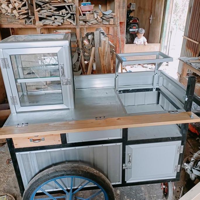 Terlaris Gerobak Serbaguna Gerobak Sempol Gerobak Gorengan Rombong Alumunium