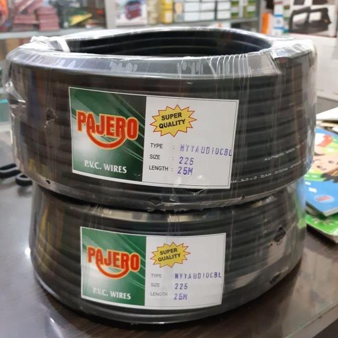 Allthebest- KABEL SERABUT LISTRIK 2X2.5 HITAM PAJERO 25 METER - KABEL LISTRIK