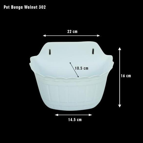 Promo (12PCS) POT BUNGA DINDING TEMPEL / POT BUNGA PLASTIK TEMPEL - SUSAN Diskon
