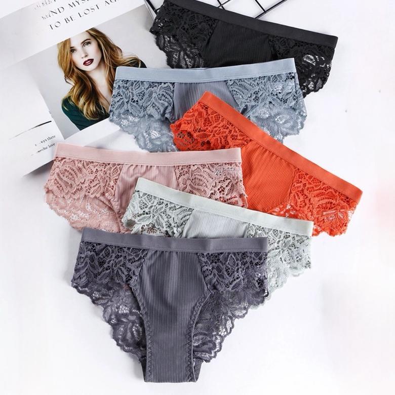 UNDERWEAR CELANA DALAM WANITA / CANCUT WANITA BAHAN RENDA HALUS 6802 LMM