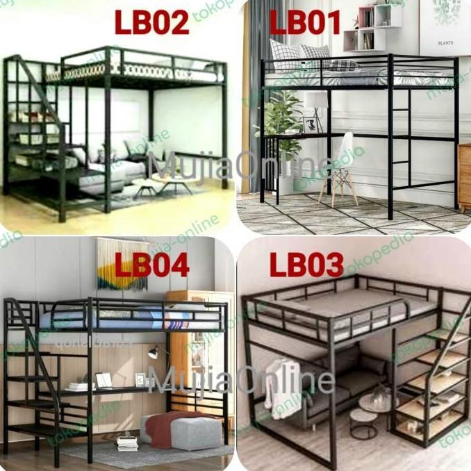 * MEZZANINE MINIMALIS LOFT BED RAK RANJANG DIVAN BESI KUAT COSTUM MEWAH *